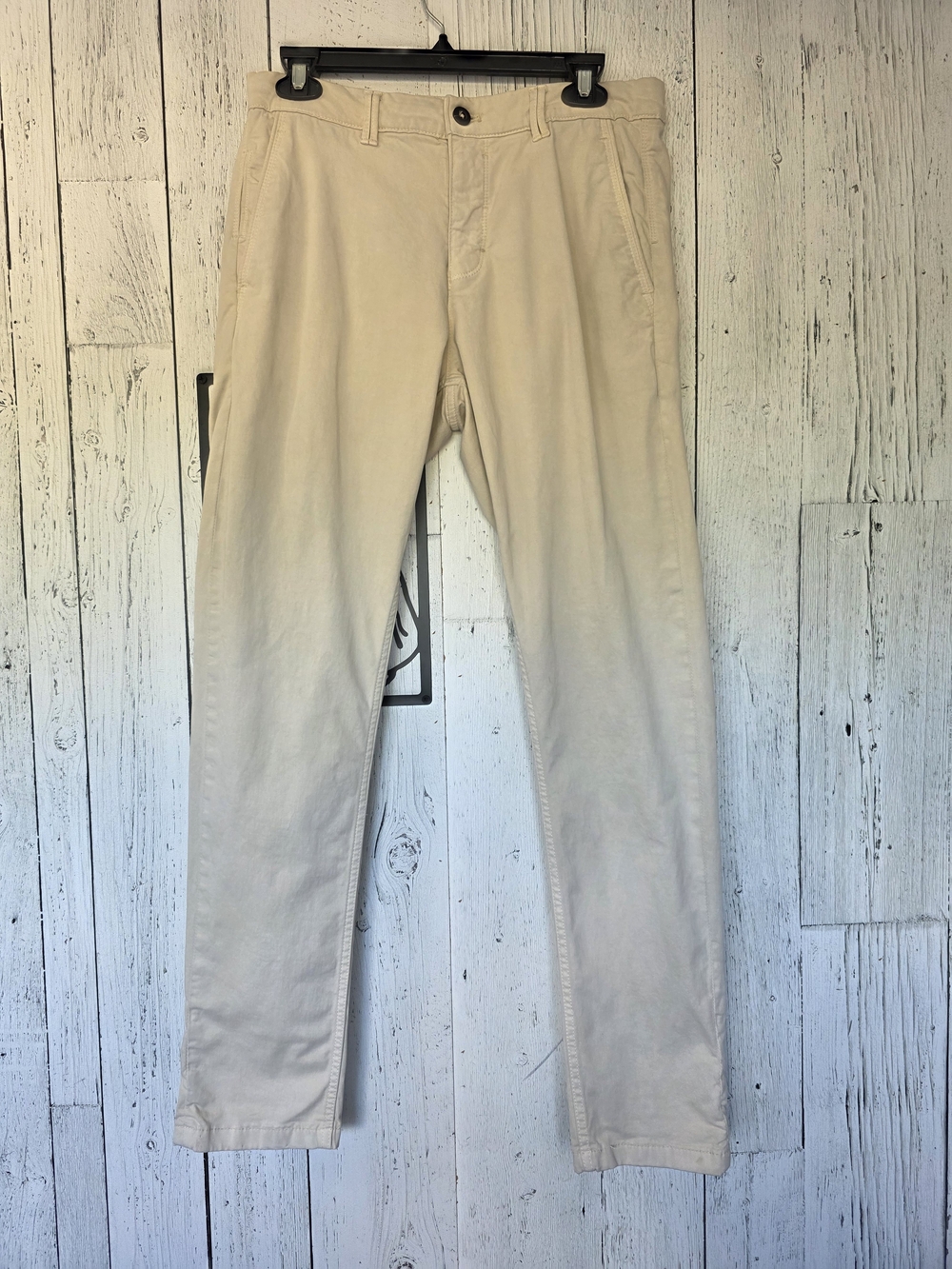 Zara Beige Chino Pants Women's Size 30 Stretch Cotton Straight Leg